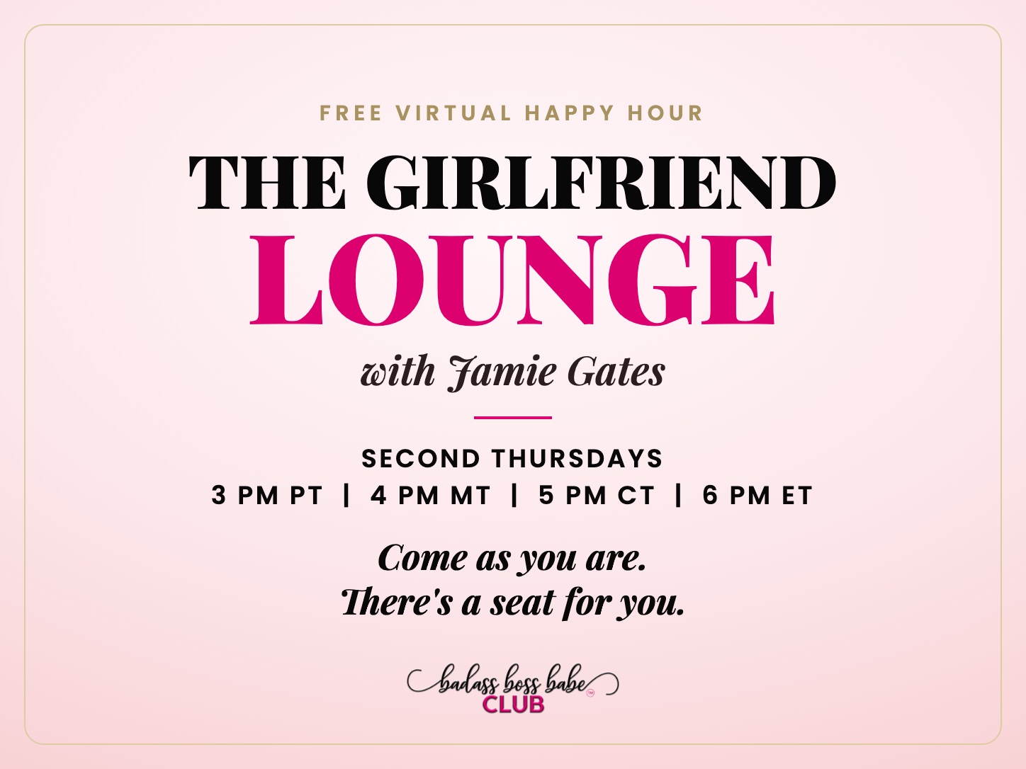 The Girlfriend Lounge with Jamie Gates